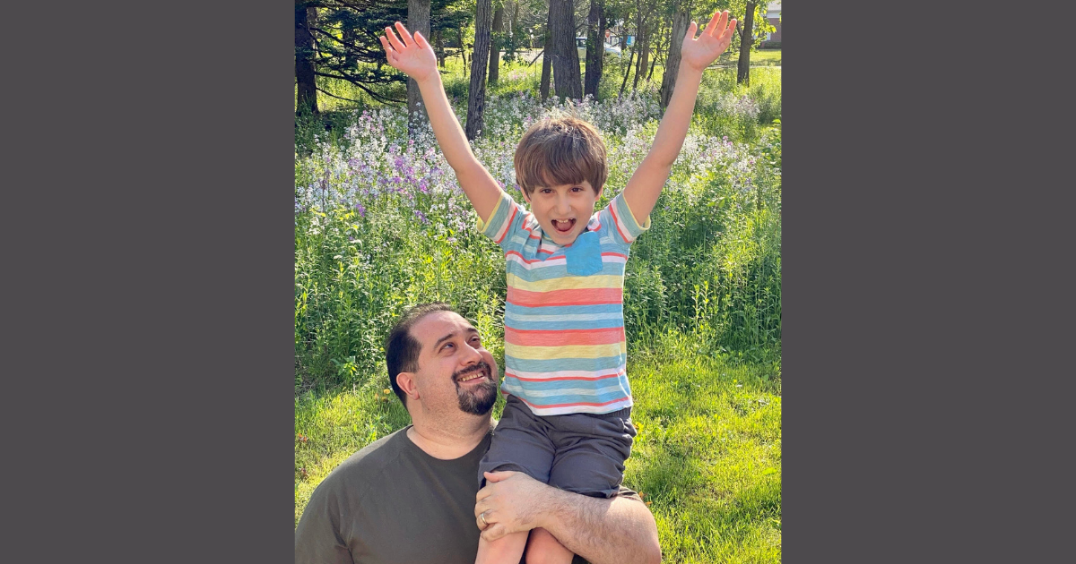 Gabe and son