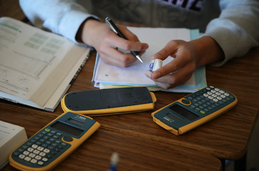 Student at desk