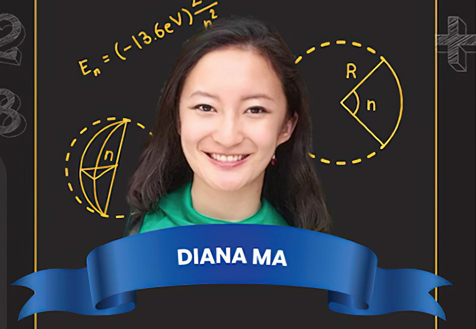 Meet Diana Ma! She's a math whiz and a huge basketball fan. Diana works for the Los Angeles Lakers as a data analyst, and she uses her math skills to help the players become even better at the game! She looks at how they play, move, and perform to find ways to make them win more.