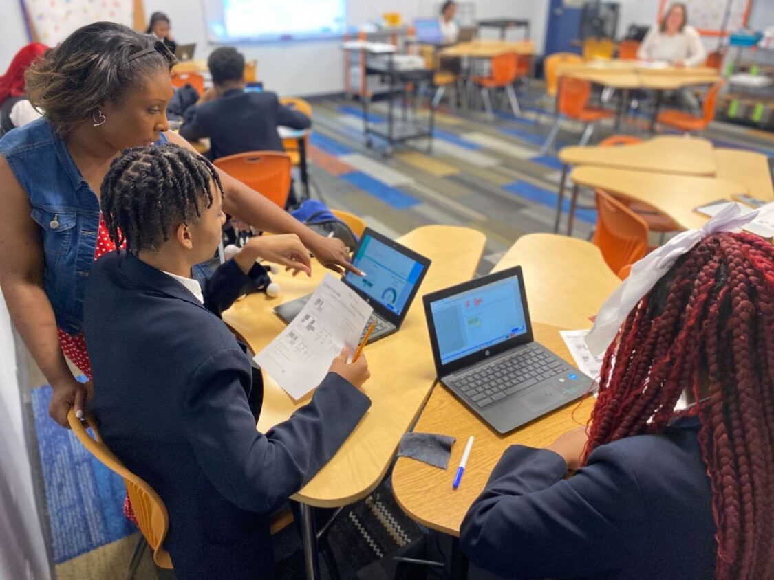 Freedom Prep Visit - Student Using Roadmaps