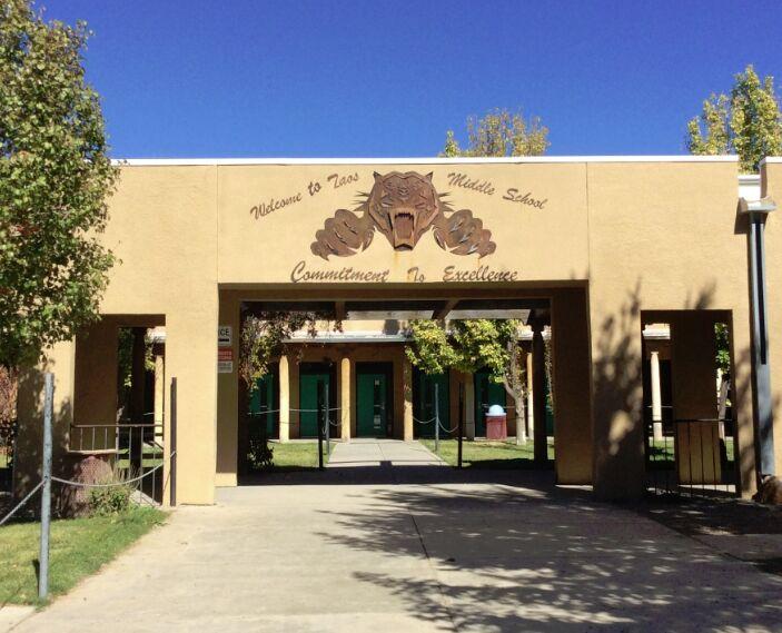 Taos middle school building